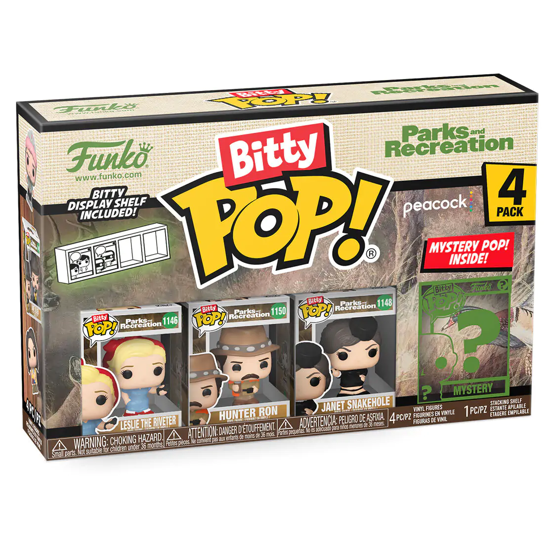 Blister pakiranje 4 figure Bitty Funko POP Park and Recreation Leslie fotografija proizvoda