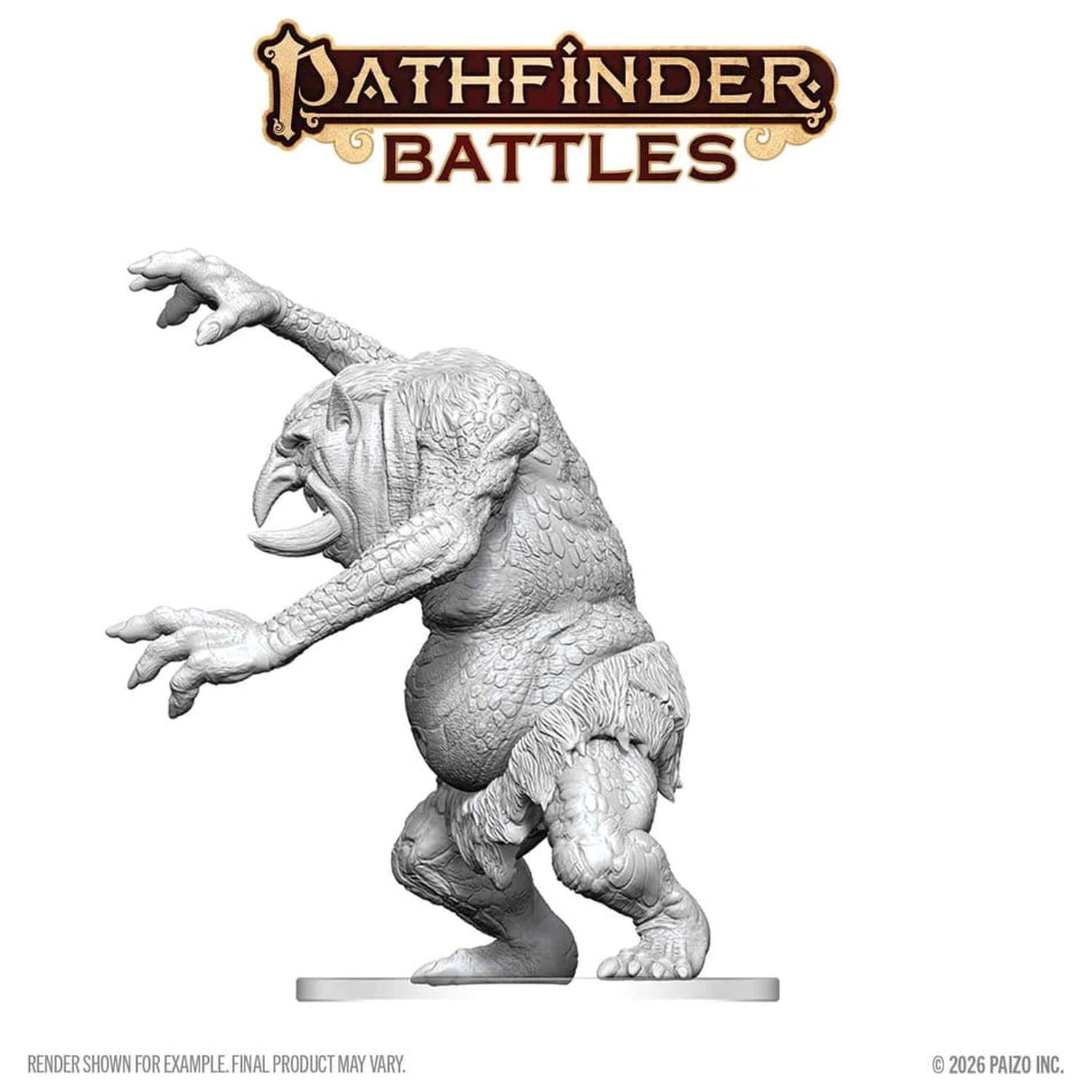 Pathfinder Battles Deep Cuts neobojana minijatura Forest Trolla, 15 cm fotografija proizvoda