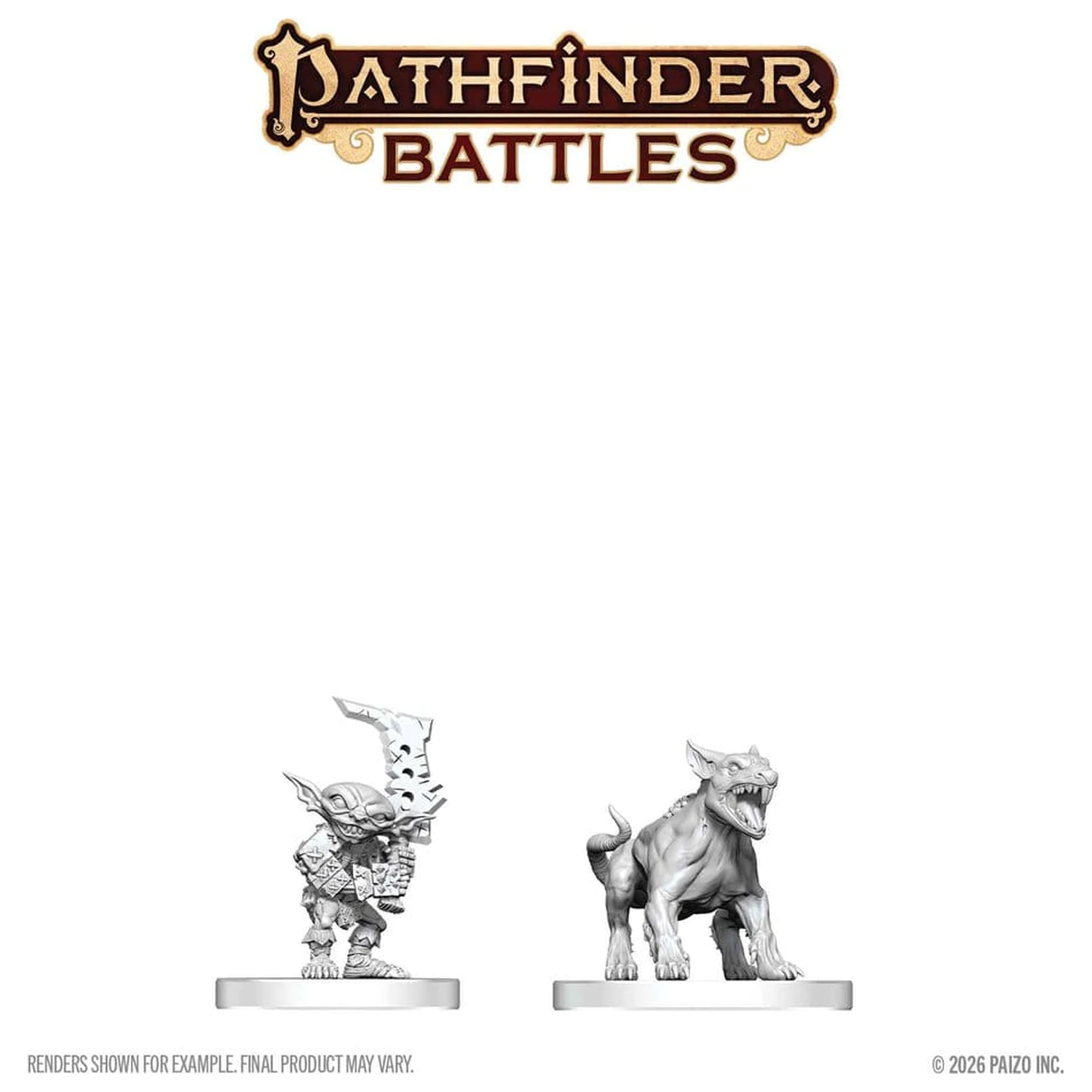 Pathfinder Battles Deep Cuts neobojena minijatura Goblin Commando & Goblin Dog 13 cm fotografija proizvoda