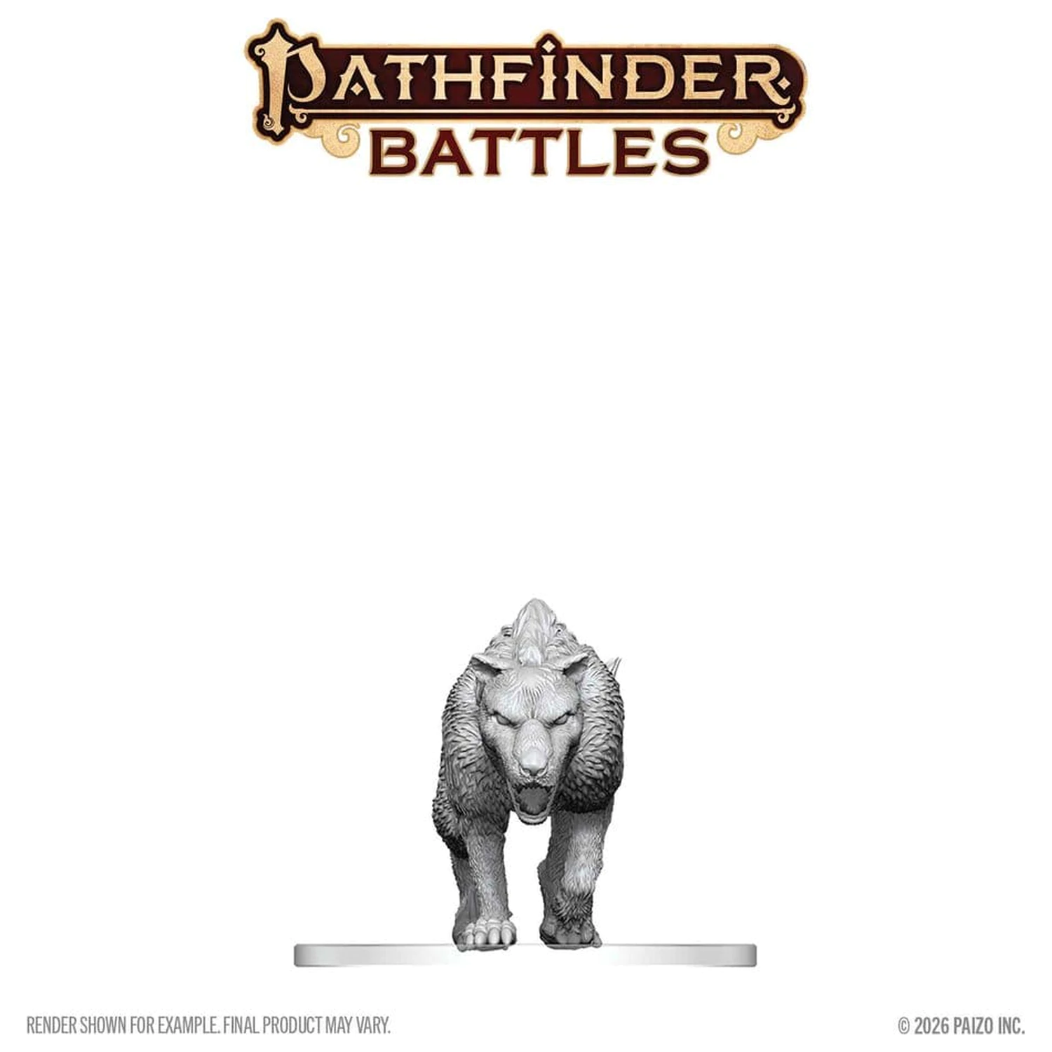 Pathfinder Battles Deep Cuts Neobojena minijatura Hyaenodon 13 cm fotografija proizvoda