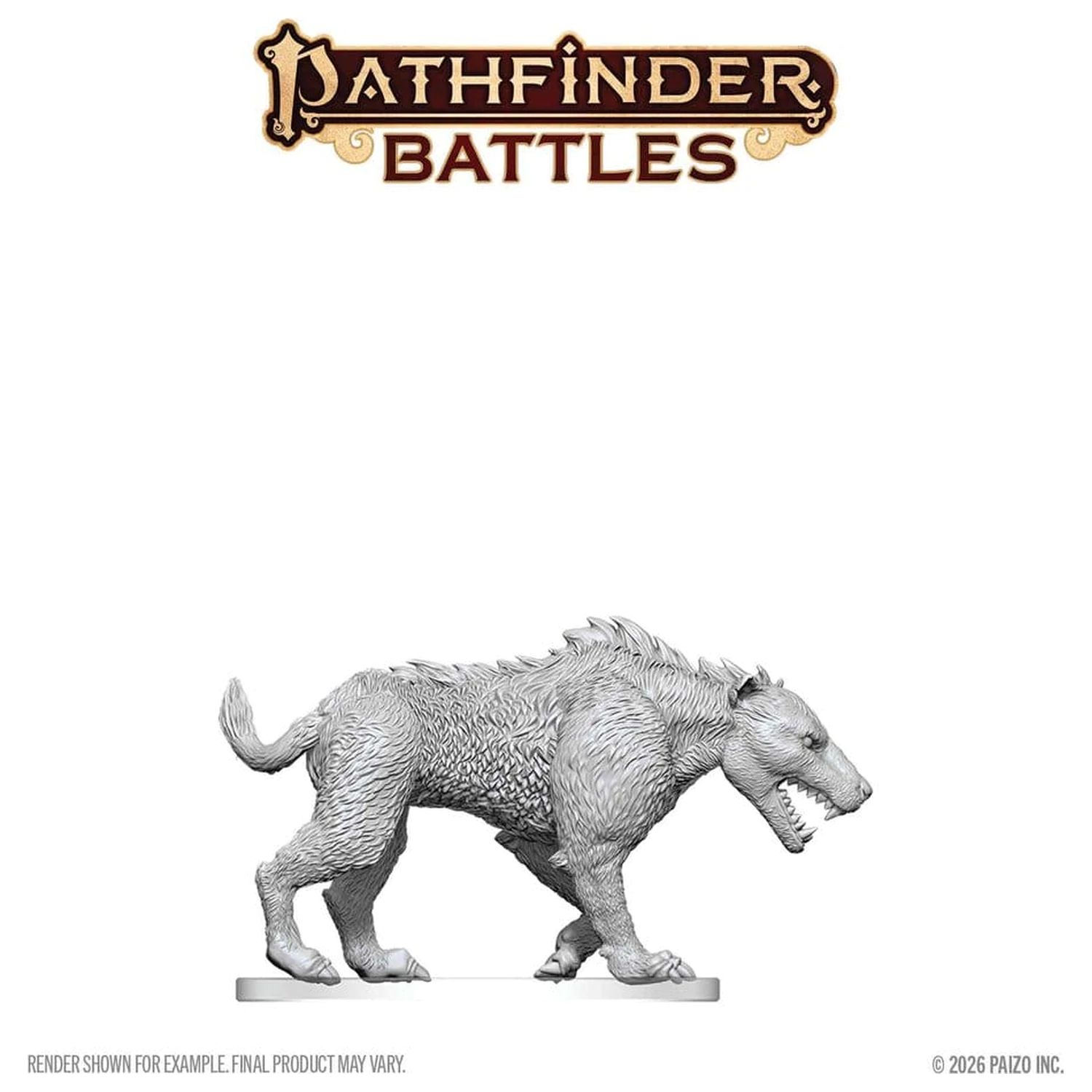 Pathfinder Battles Deep Cuts Neobojena minijatura Hyaenodon 13 cm fotografija proizvoda