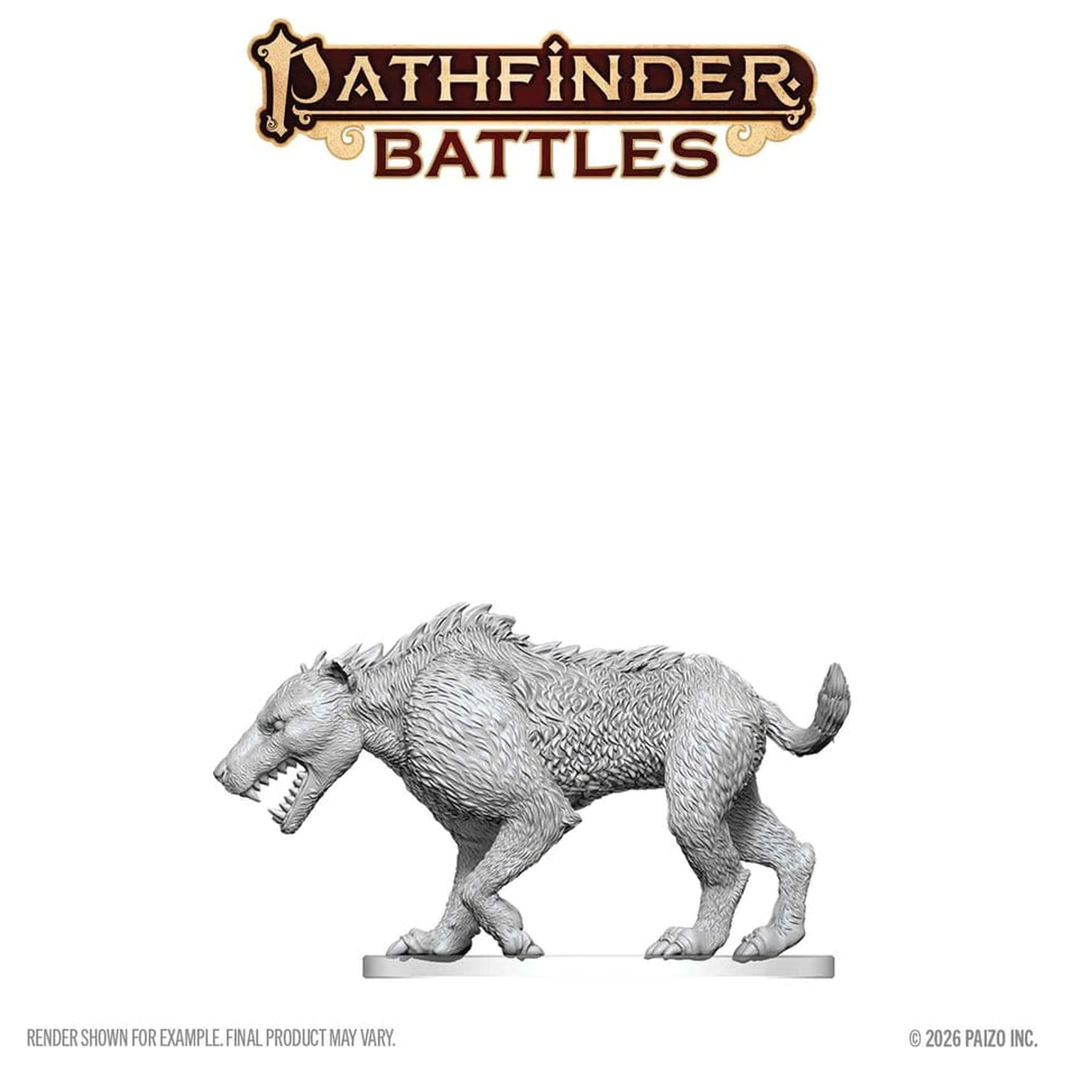 Pathfinder Battles Deep Cuts Neobojena minijatura Hyaenodon 13 cm fotografija proizvoda