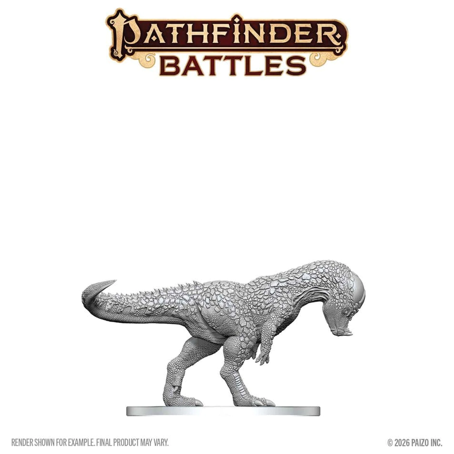 Pathfinder Battles Deep Cuts Neobojena minijatura Pachycephalosaurus 13 cm fotografija proizvoda