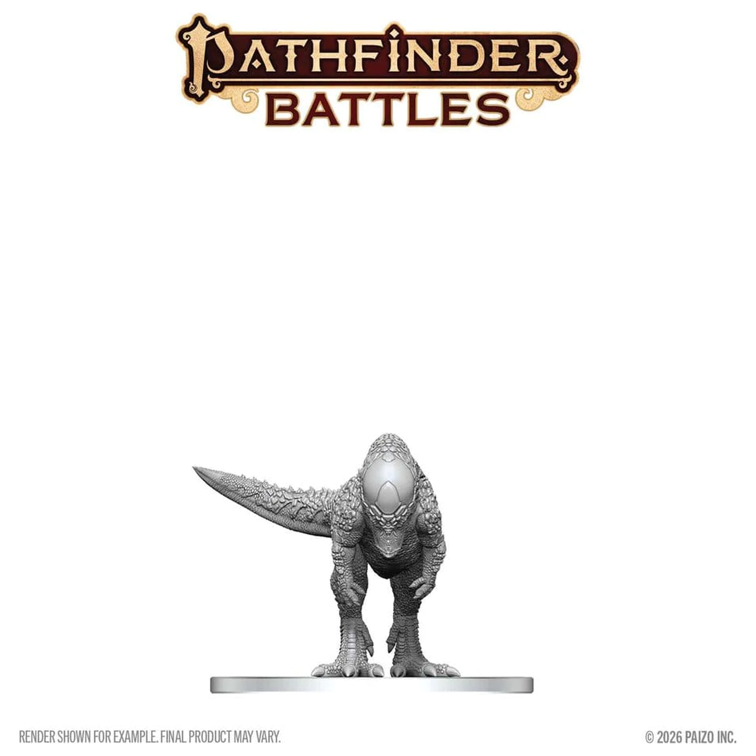 Pathfinder Battles Deep Cuts Neobojena minijatura Pachycephalosaurus 13 cm fotografija proizvoda