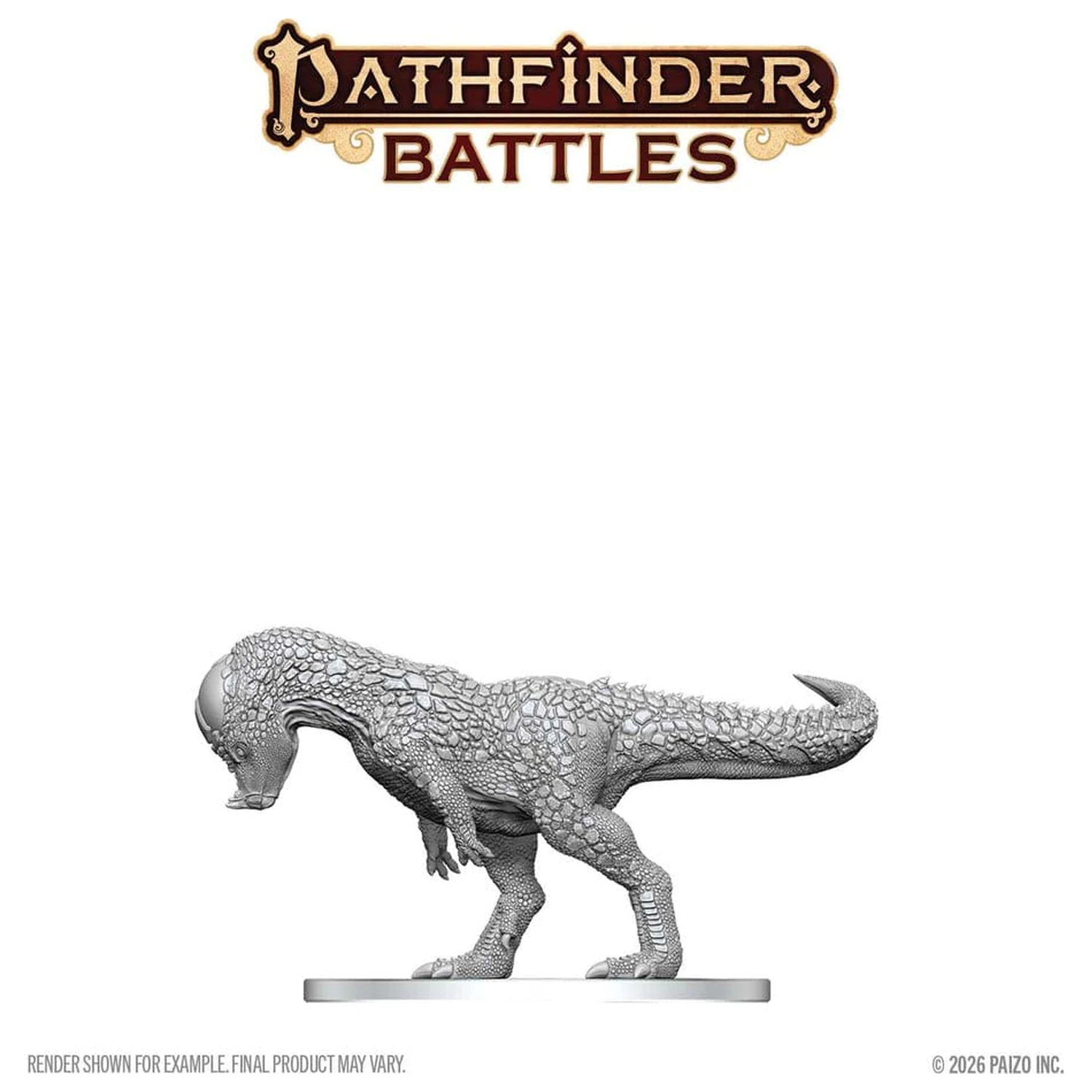 Pathfinder Battles Deep Cuts Neobojena minijatura Pachycephalosaurus 13 cm fotografija proizvoda