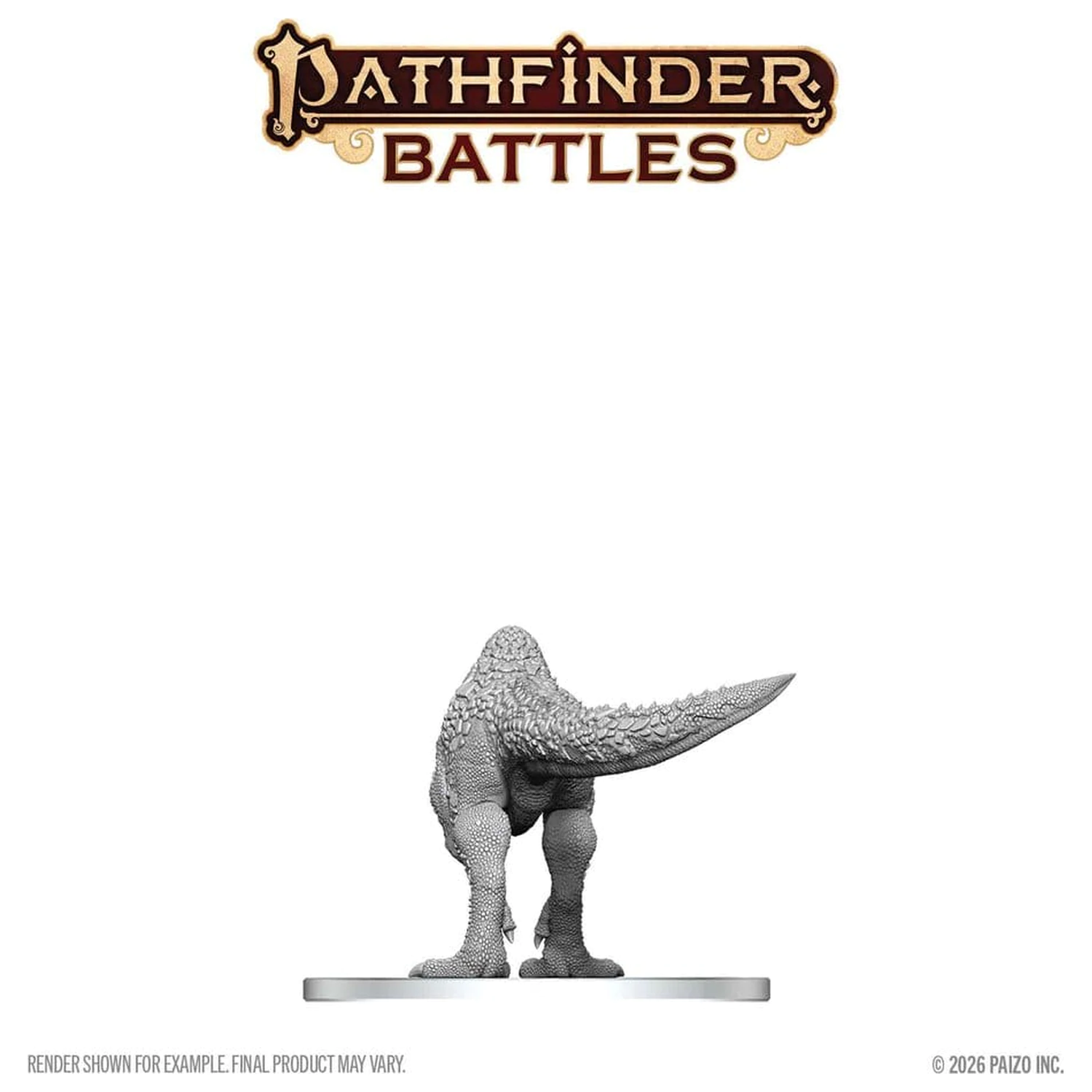 Pathfinder Battles Deep Cuts Neobojena minijatura Pachycephalosaurus 13 cm fotografija proizvoda