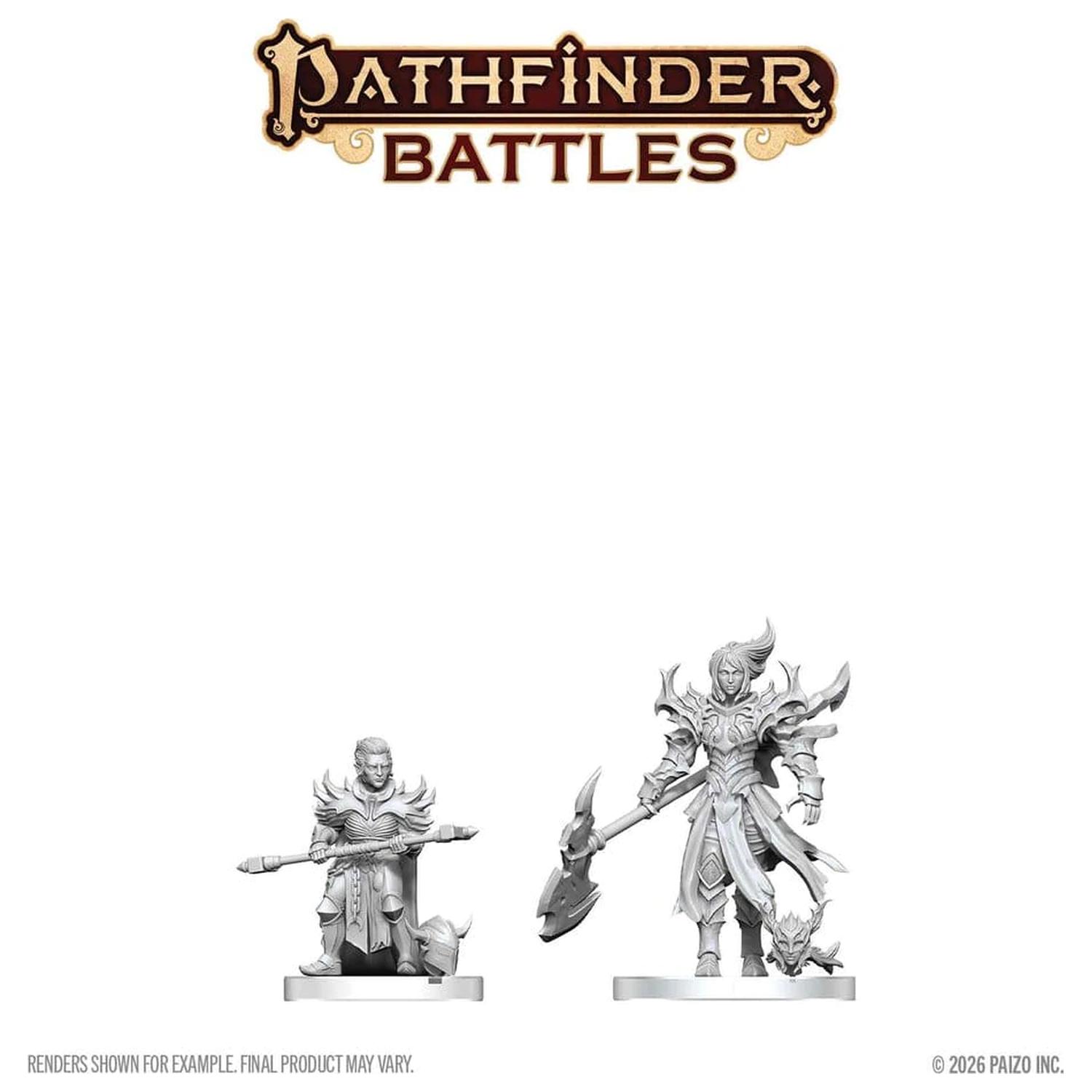 Pathfinder Battles Deep Cuts Neobojena minijatura Pyre & Godclaw Hellknights 14 cm fotografija proizvoda