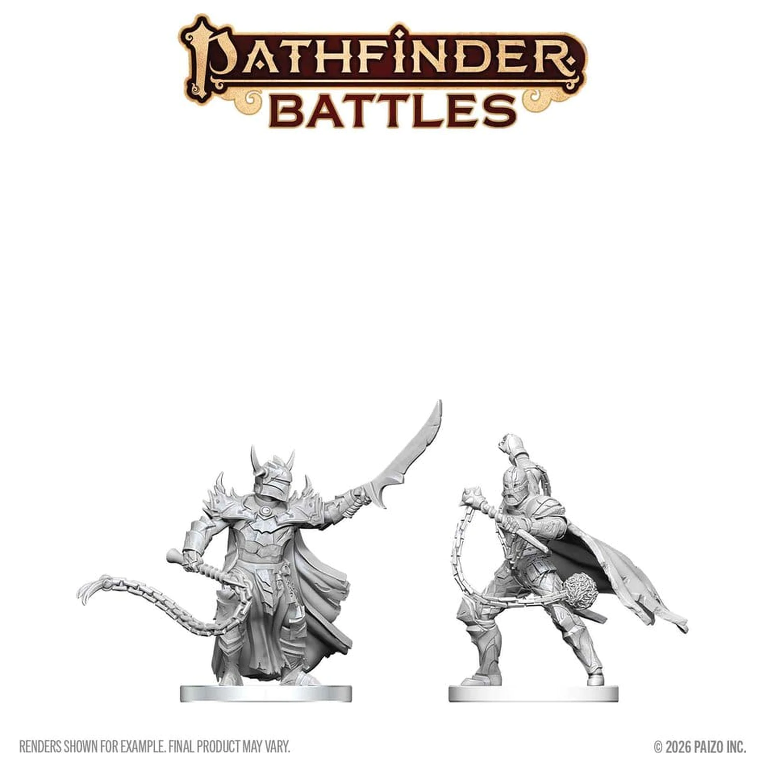 Pathfinder Battles Deep Cuts Neobojena minijatura Scourge & Chain Hellknights 14 cm fotografija proizvoda