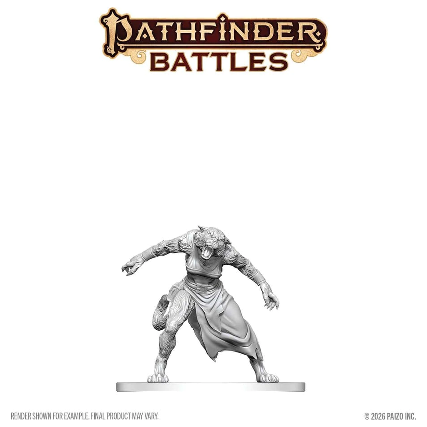 Pathfinder Battles Deep Cuts Neobojena minijaturna figura Weretiger 13 cm fotografija proizvoda