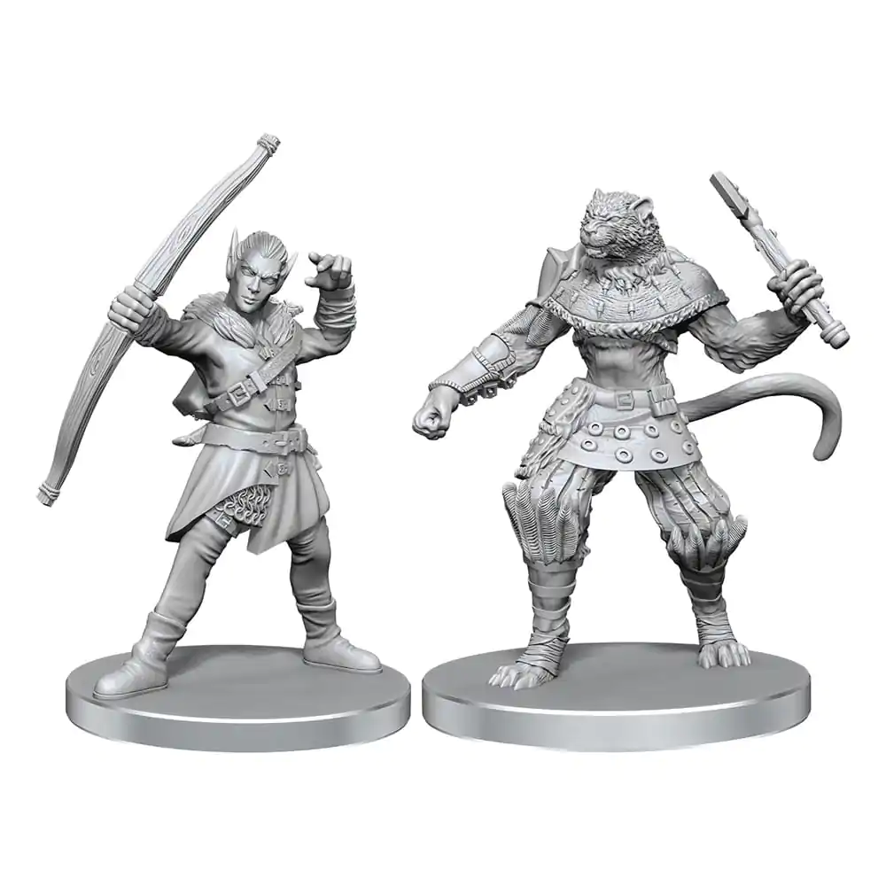 Pathfinder Deep Cuts Neobojane Minijature Elf Hunter & Catfolk Bandit fotografija proizvoda