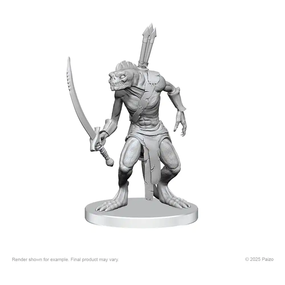 Pathfinder Deep Cuts Neobojene Minijature Xulgath Skirmisher & Stoneliege fotografija proizvoda