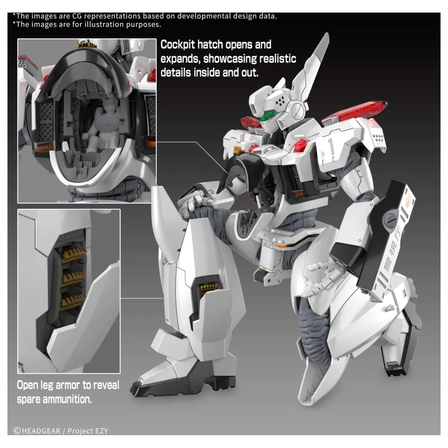 Patlabor RG 1/48 AV-98Plus Ingram (Ingram Plus) Plastični model za sastavljanje fotografija proizvoda
