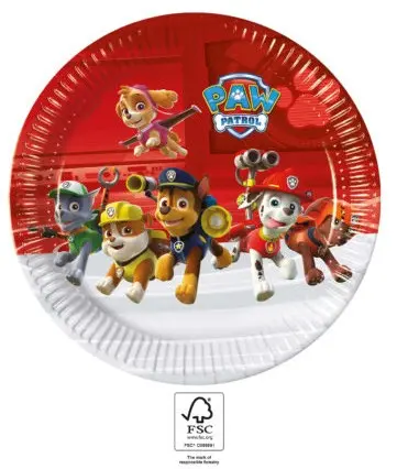 Paw Patrol Ready For Action papirnati tanjuri 8 komada 23 cm FSC fotografija proizvoda