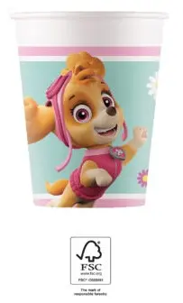 Paw Patrol Skye i Everest papirnate čaše 8 komada 200 ml FSC fotografija proizvoda