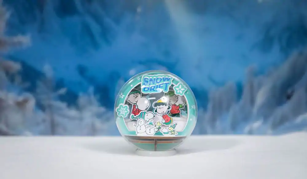 Peanuts Puremind komplet za sastavljanje Wooden Theater Globe Snow Drift fotografija proizvoda