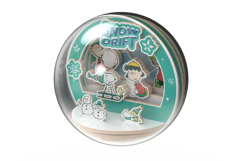 Peanuts Puremind komplet za sastavljanje Wooden Theater Globe Snow Drift fotografija proizvoda