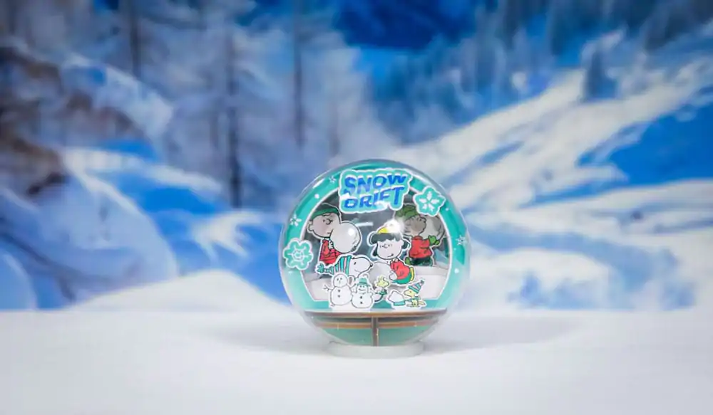 Peanuts Puremind komplet za sastavljanje Wooden Theater Globe Snow Drift fotografija proizvoda