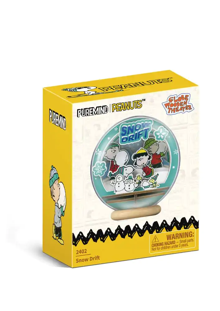 Peanuts Puremind komplet za sastavljanje Wooden Theater Globe Snow Drift fotografija proizvoda