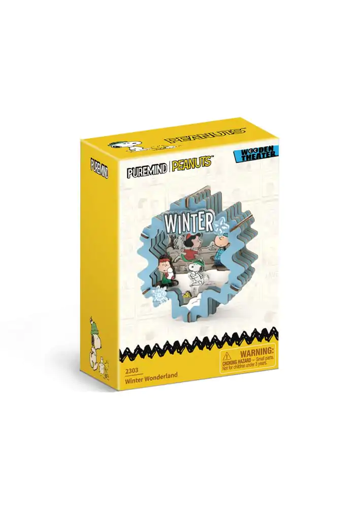 Peanuts Puremind Maketarski komplet Wooden Theater Winter Wonderland fotografija proizvoda