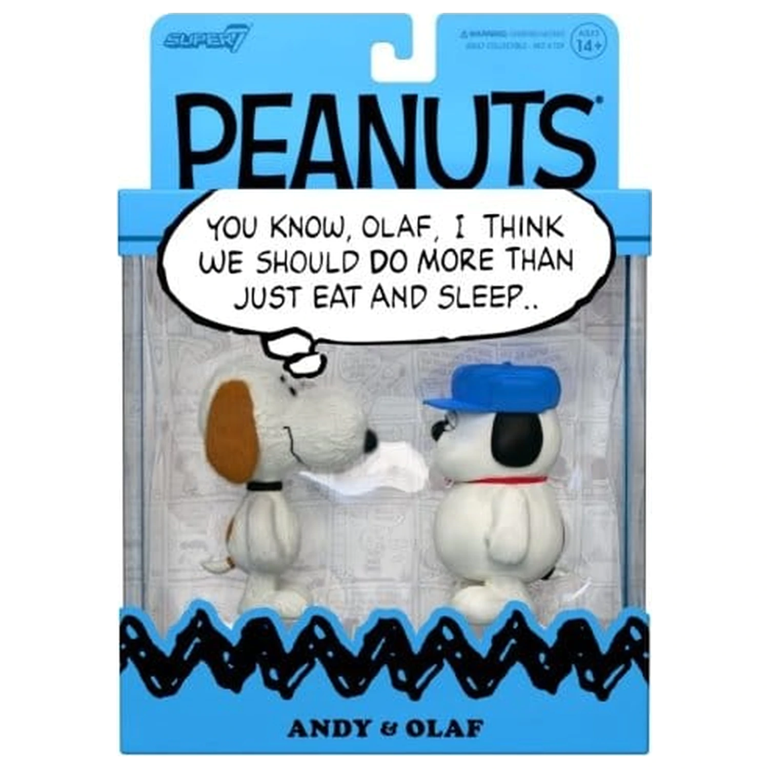 Peanuts ReAction figurice 2-paket Olaf & Andy 10 cm fotografija proizvoda