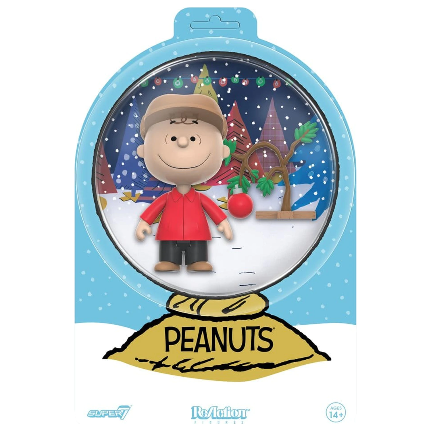 Peanuts ReAction figura Charlie Brown and Sad Tree (Snow Globe Card Back) fotografija proizvoda