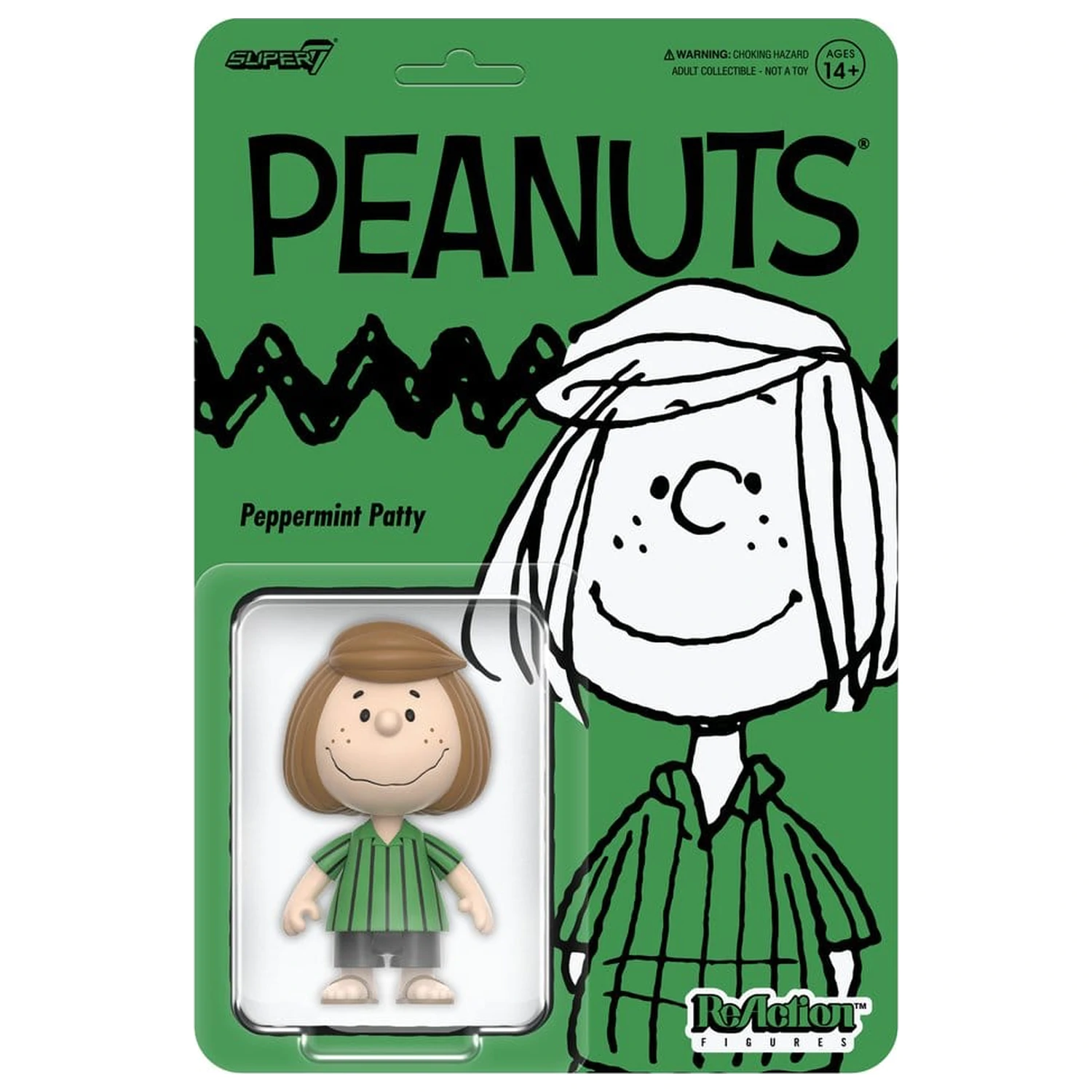Peanuts ReAction Akcijska figura Val 09 Peppermint Patty fotografija proizvoda