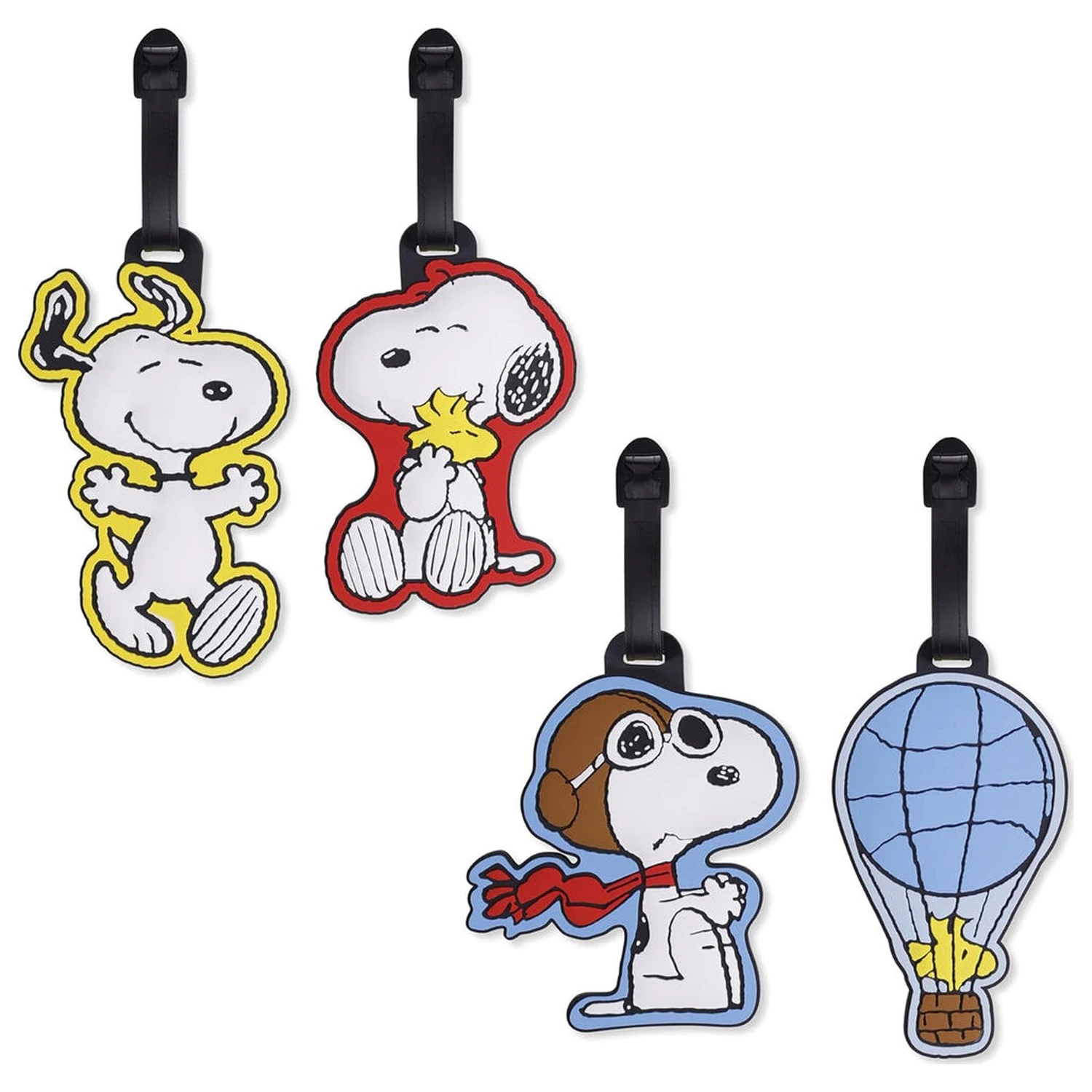 Peanuts Snoopy set od 4 etikete za prtljagu fotografija proizvoda