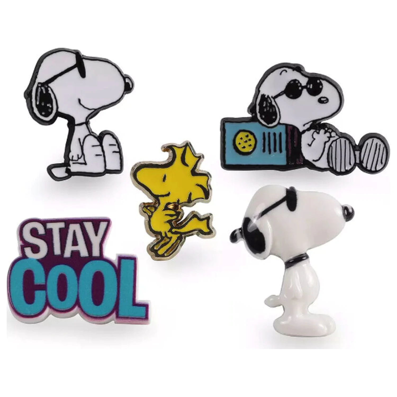 Peanuts Snoopy set od 5 bedževa fotografija proizvoda