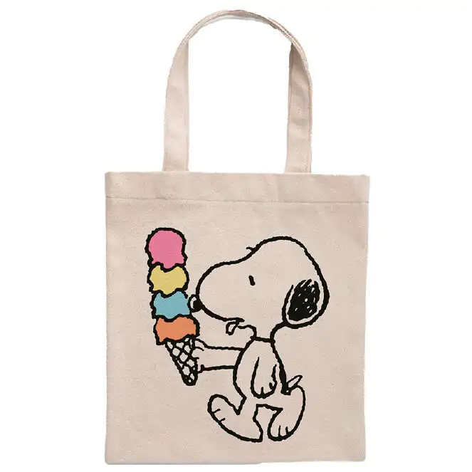Peanuts Snoopy Ice Cream shopping torba fotografija proizvoda