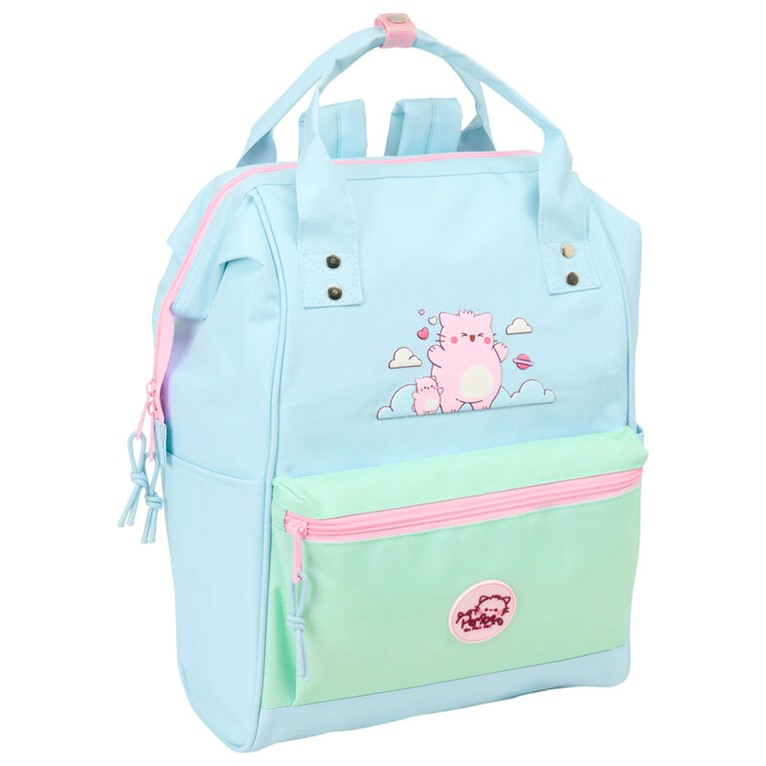 Pembe The Pink Cat ruksak s torbom za laptop 40 cm fotografija proizvoda