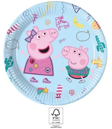 Peppa Pig Messy Play, Peppa Pig papirnati tanjuri 8 komada 23 cm FSC fotografija proizvoda