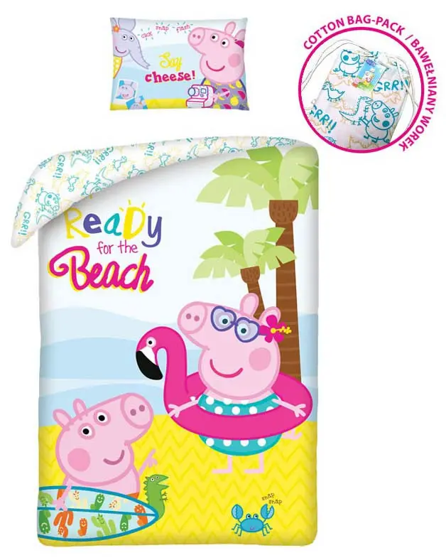 Peppa Pig set navlake za poplun 140x200cm, 70x90cm fotografija proizvoda