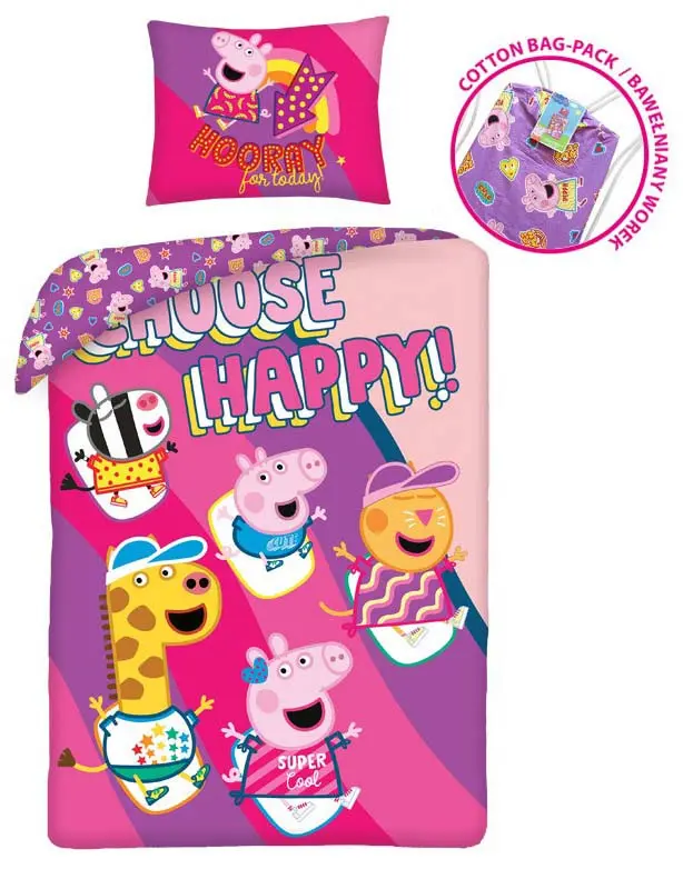 Peppa Pig Navlaka za poplun 140x200 cm, 70x90 cm fotografija proizvoda