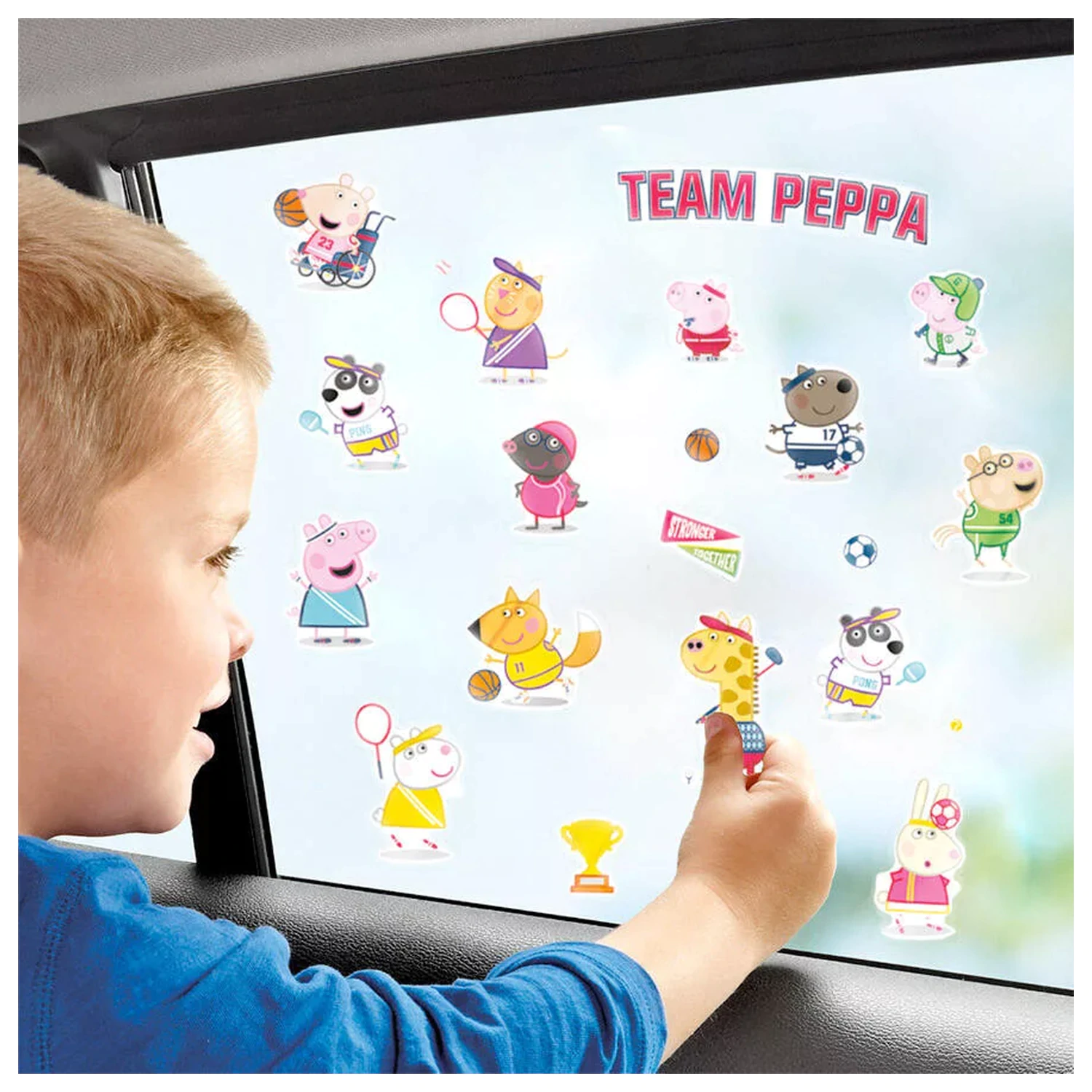 Peppa Pig Awesome Friends set naljepnica za prozore fotografija proizvoda