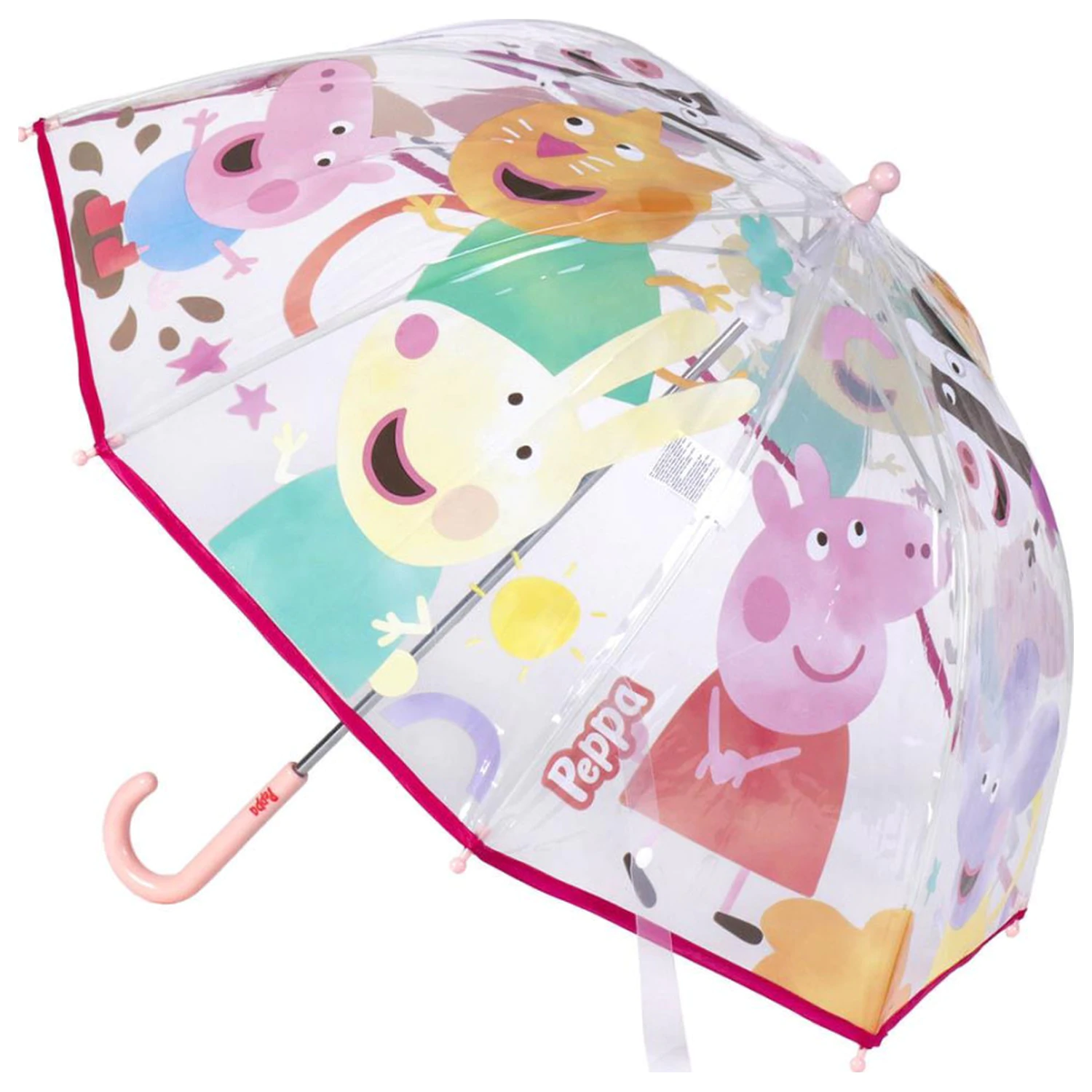 Peppa Pig Buddies Kids Prozirni kišobran Ø71 cm fotografija proizvoda
