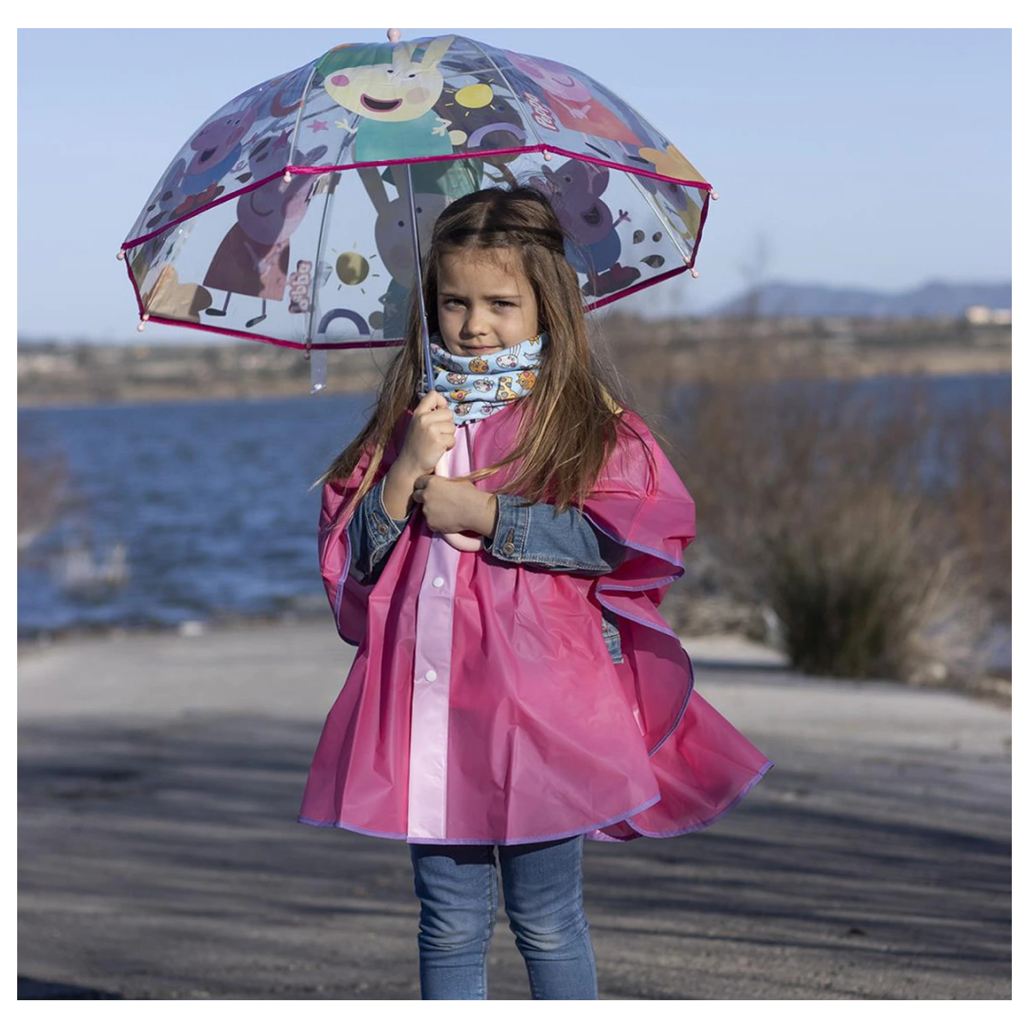 Peppa Pig Buddies Kids Prozirni kišobran Ø71 cm fotografija proizvoda