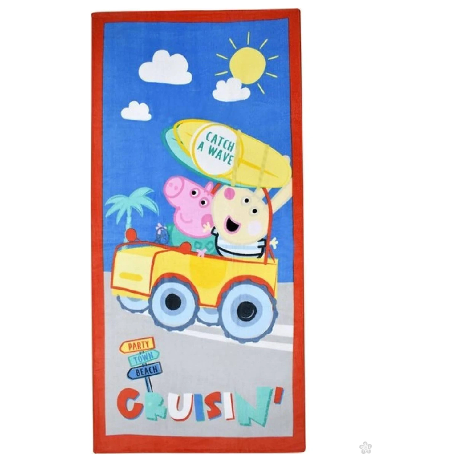 Peppa Pig Catch a Wave Ručnik fotografija proizvoda
