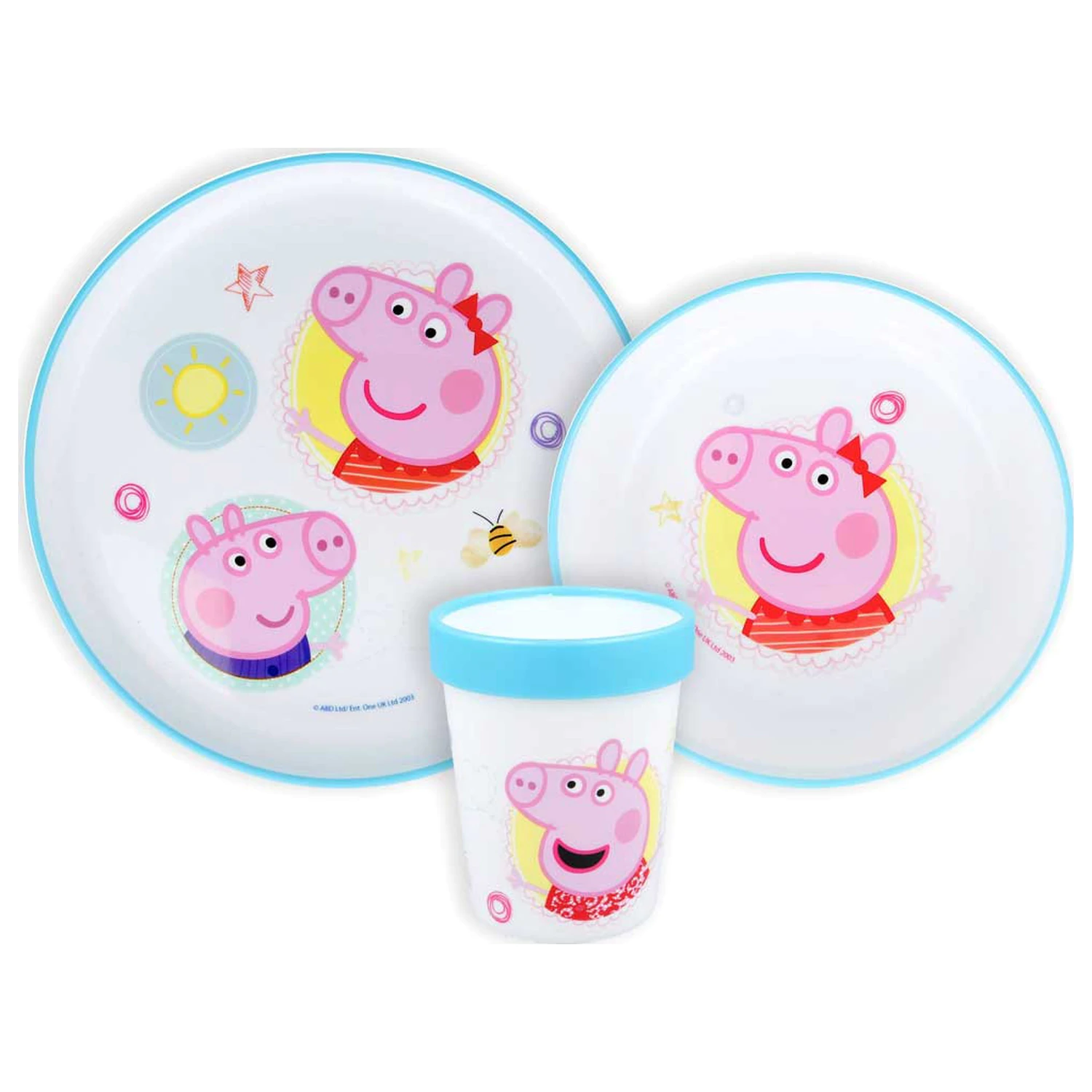 Peppa Pig Core protuklizni set posuđa, mikro plastični set fotografija proizvoda