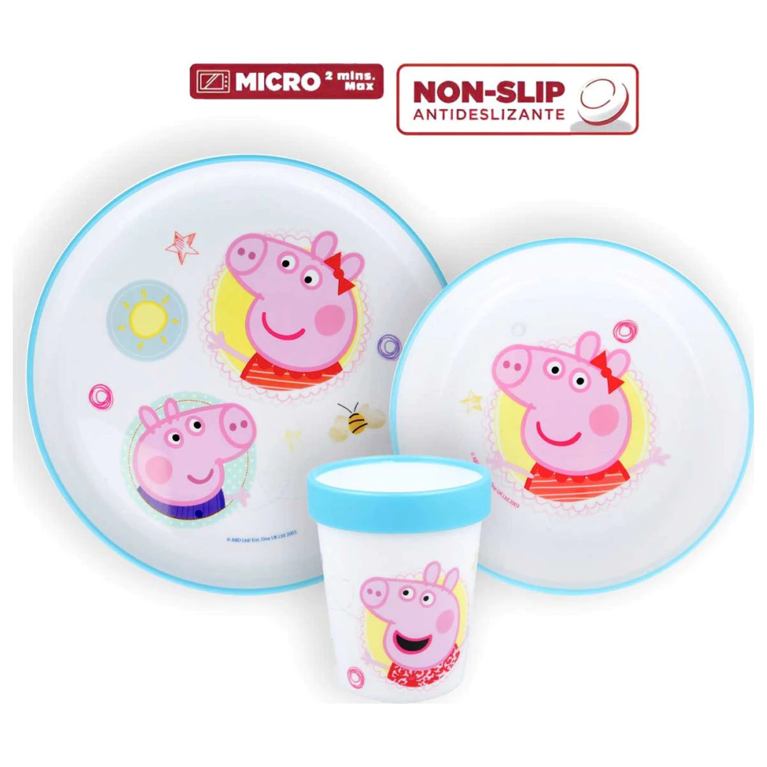 Peppa Pig Core protuklizni set posuđa za jelo, mikroplastični set fotografija proizvoda