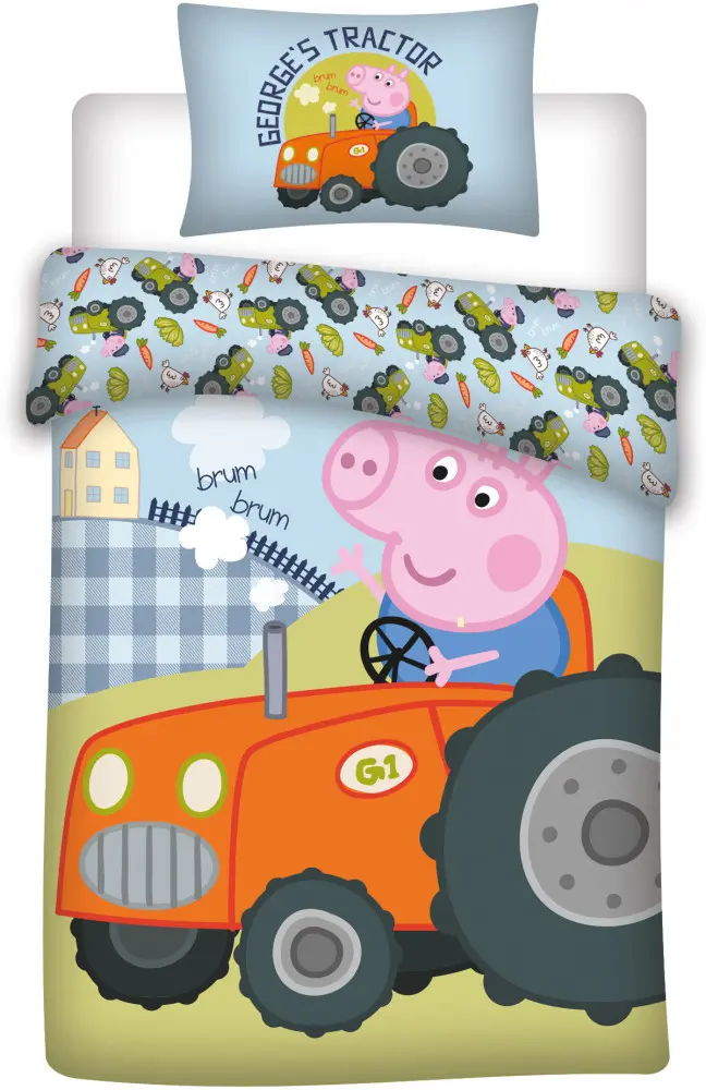 Peppa Pig Dječja navlaka za poplun 100x135 cm, 40x60 cm fotografija proizvoda
