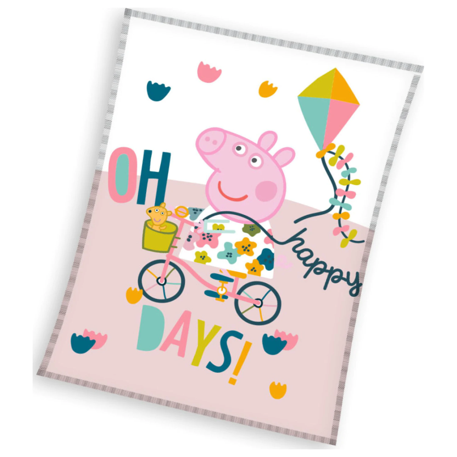 Peppa Pig Happy Days deka od flisa fotografija proizvoda