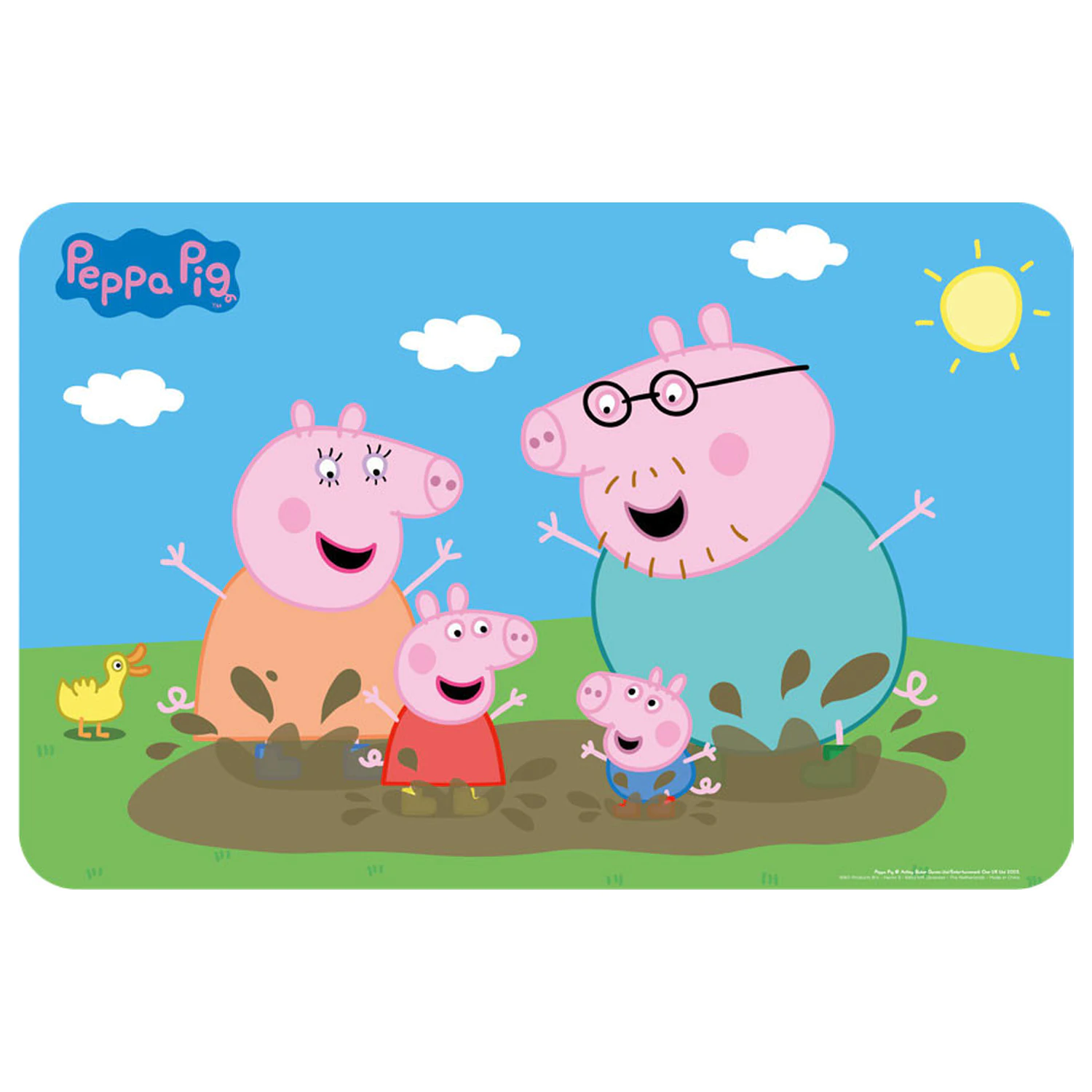 Peppa Pig Mud Bath podloga 43x28 cm fotografija proizvoda