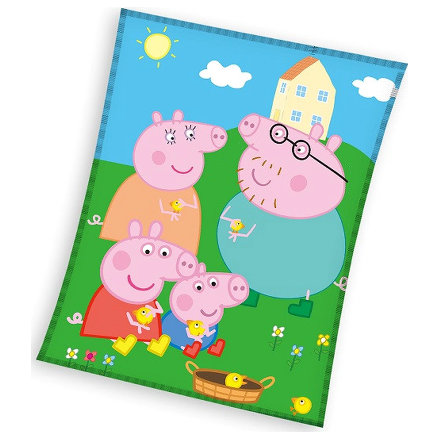 Peppa Pig Piknik Fleecy Deka fotografija proizvoda