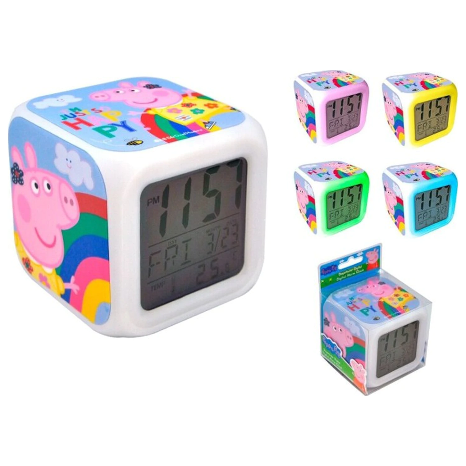 Peppa Pig Rainbow digitalna budilica fotografija proizvoda