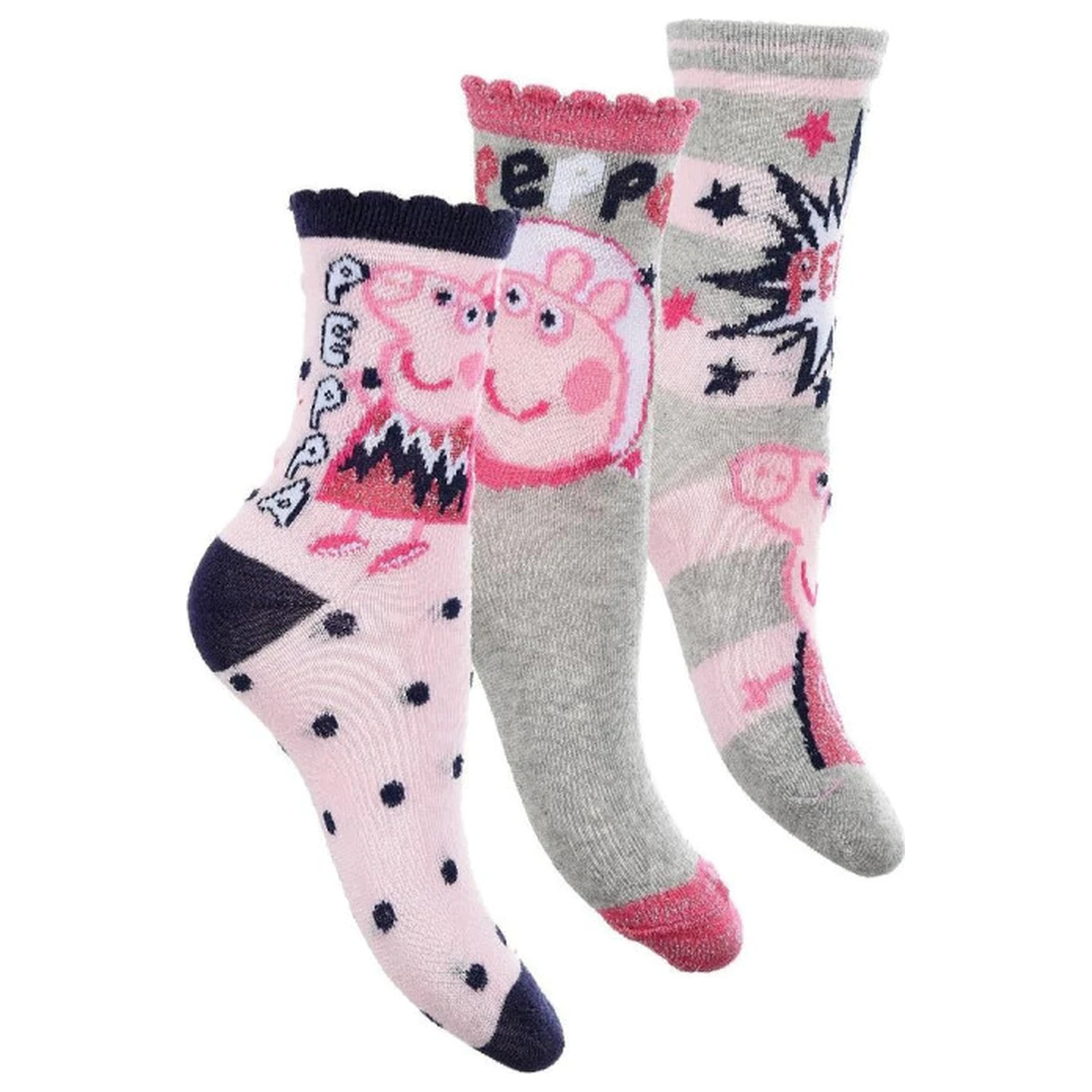 Peppa Pig Sparkle Steps dječje čarape 31/34 fotografija proizvoda