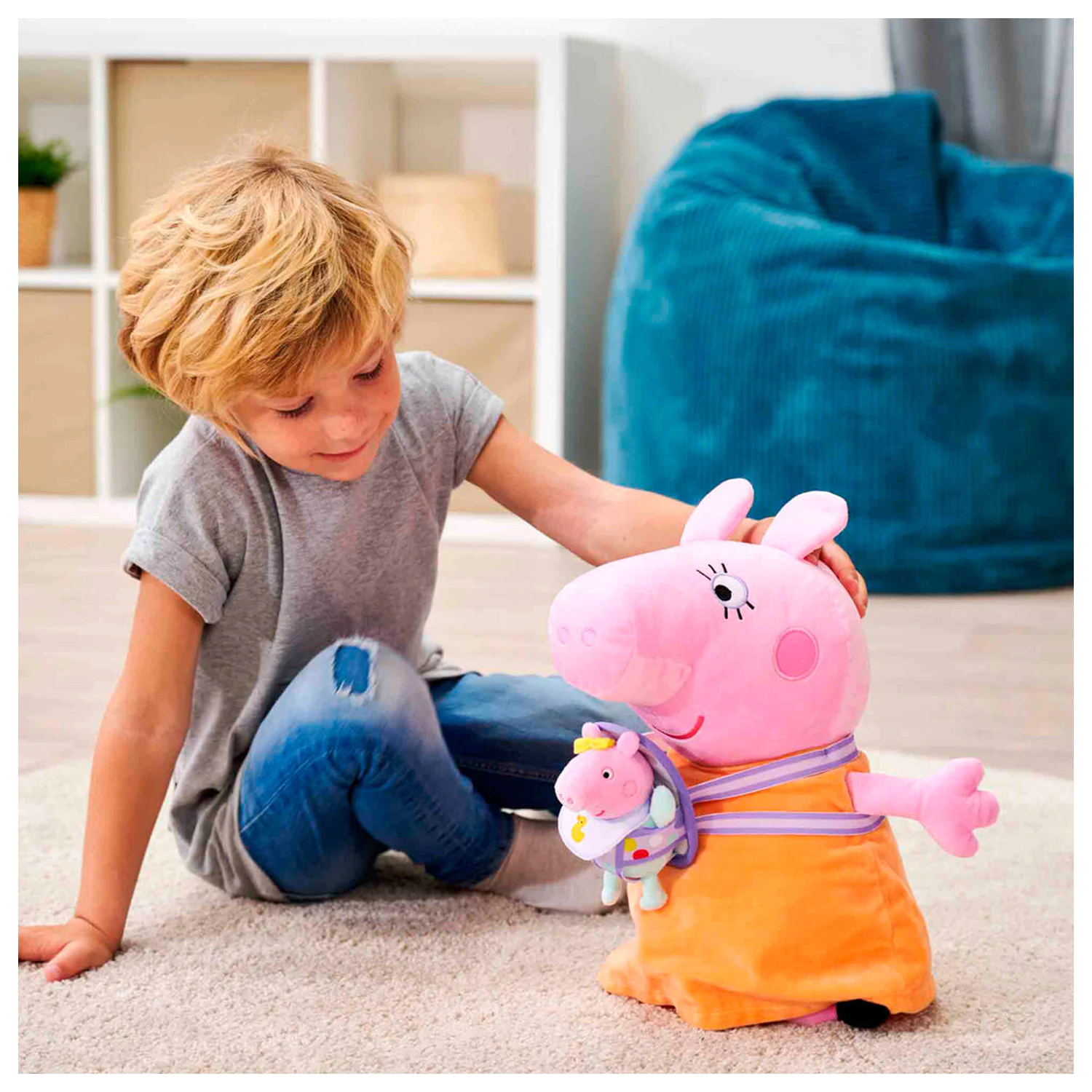 Peppa Pig Mummy Pig s Evie plišana igračka 33cm fotografija proizvoda