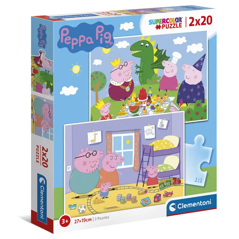 Peppa Pig puzzle 2x20 komada fotografija proizvoda