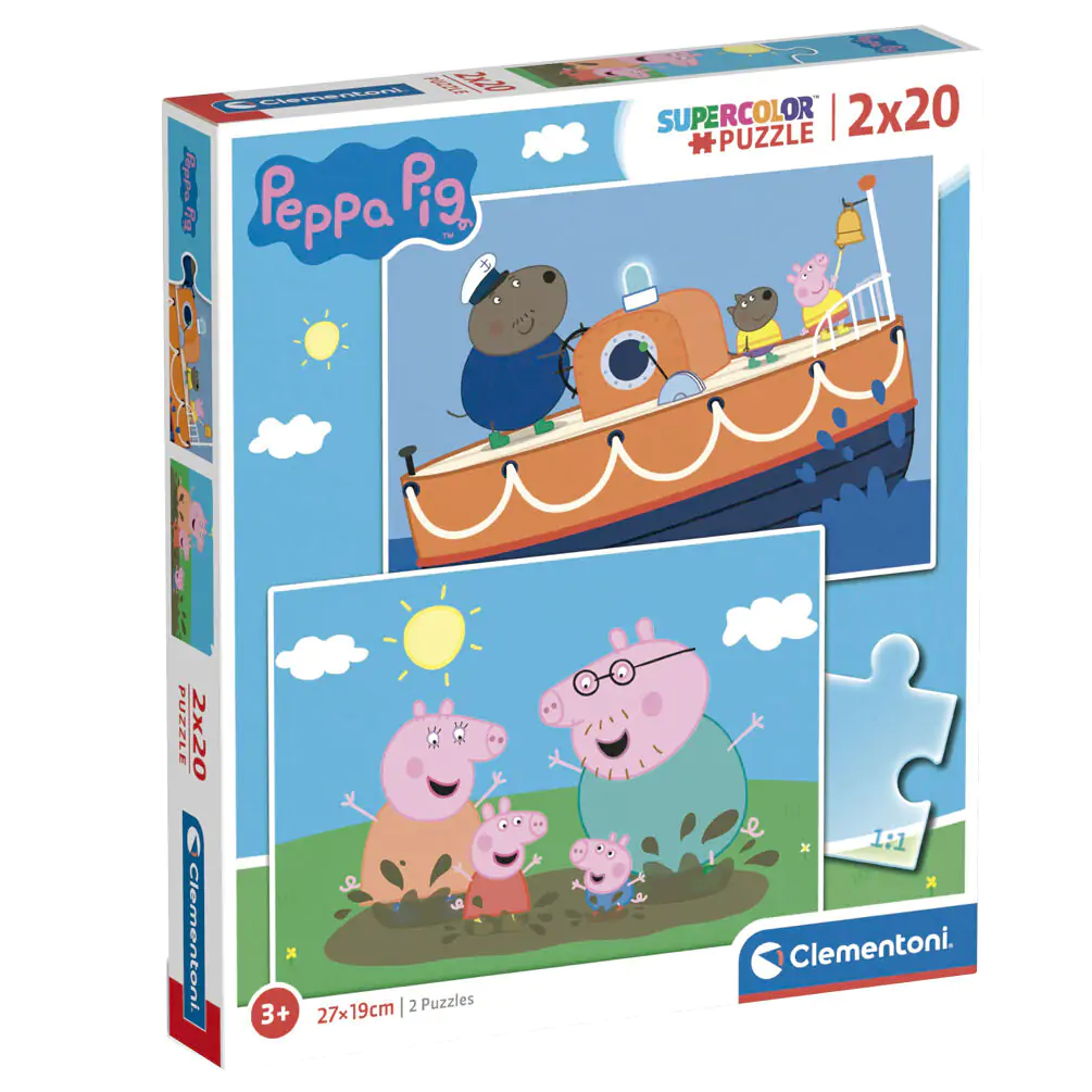 Peppa Pig puzzle 2 x 20 komada fotografija proizvoda