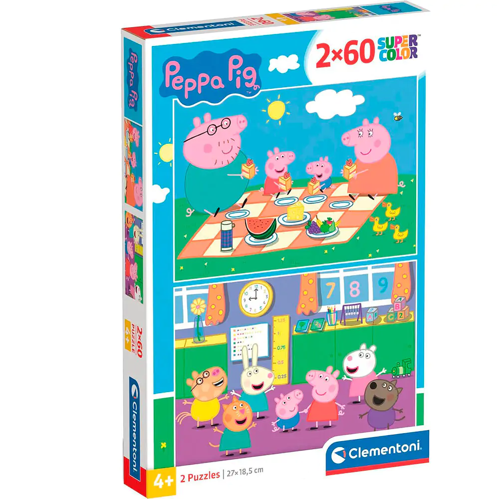 Peppa Pig puzzle 2x60 komada fotografija proizvoda