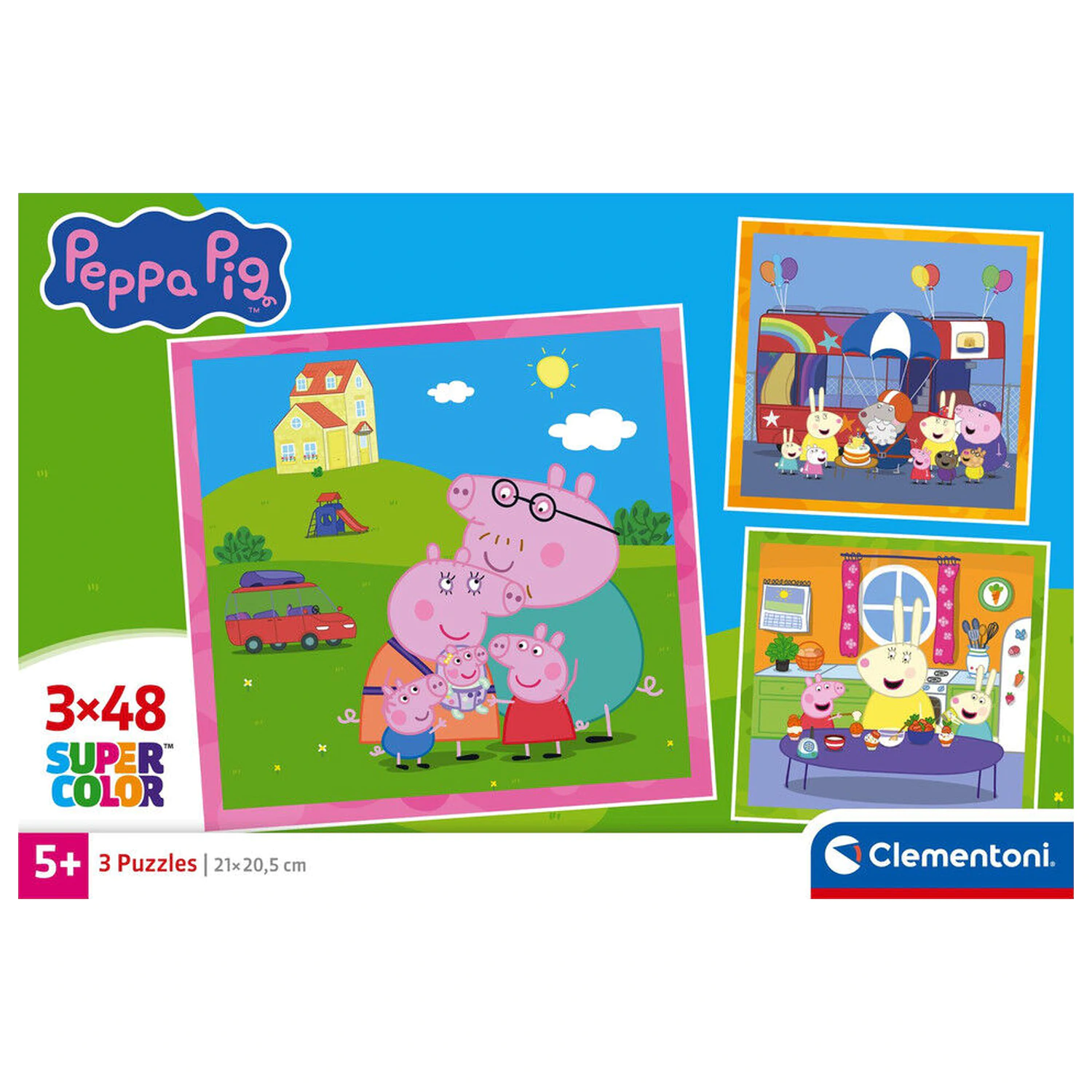 Peppa Pig puzzle 3x48 komada fotografija proizvoda